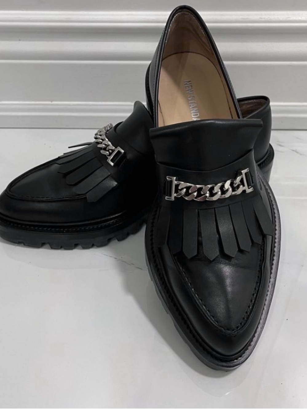 Trust tasselled leather loafers